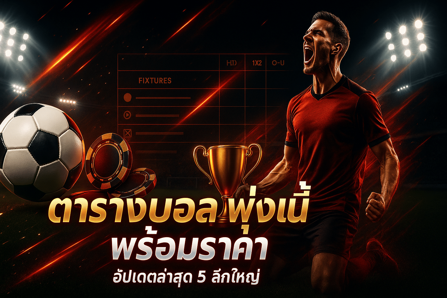 ตารางบอล พรุ่งนี้ พร้อมราคา